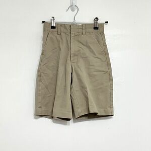 AUSTIN CLOTHING Boys Uniform Shorts Khaki Elastic Waistband Pockets Size 8S